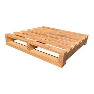 Imagem de Pallets de Madeira Crú com Kit 4 de Qualidade 50x50 - Technox