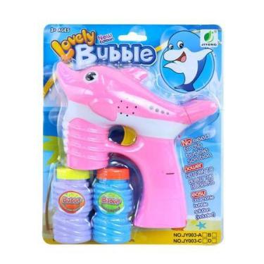 Imagem de Brinquedo arminha de sabão golfinho com luz e som- Rosa - TOYS