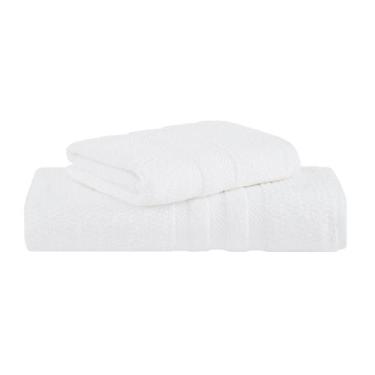 Imagem de Kit Jogo de Toalhas Buddemeyer 2 Peças Banhão e Rosto Vanilla 100% Alg