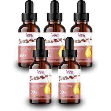 Imagem de 5x Curc e Colágeno Tipo II em Gotas 30ml Nataly