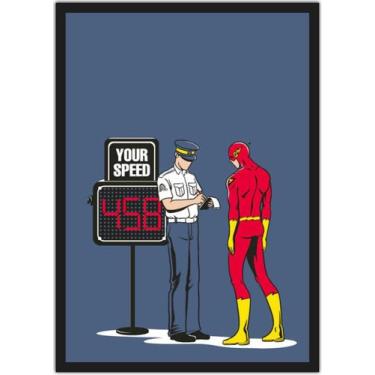 Imagem de Quadro Decorativo Flash Velocímetro Séries Filmes Cinema Decorações Co