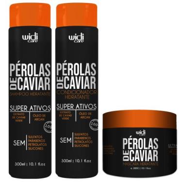 Imagem de Pérolas De Caviar Widi Care: Shampoo, Cond E Máscara