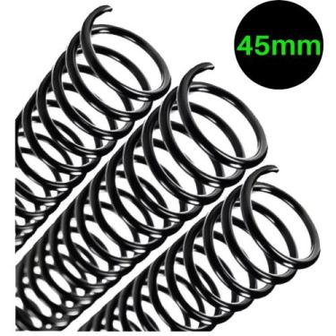 Imagem de 15 Wire-o Para Encadernar Documento Cor Preto 45mm P/ 400 Folhas - T10