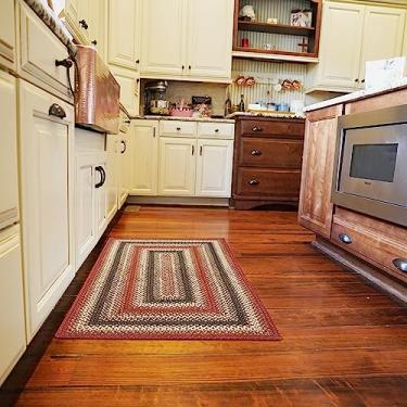 Imagem de Homespice Chester Pequenos Tapetes Trançados 68 x 119 cm - Tapete de banheiro de juta feito à mão para decoração de cabine