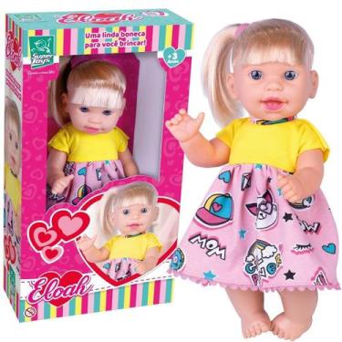 Imagem de Boneca Eloah Com Cabelo - Super Toys - Supertoys