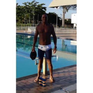 Imagem de Sunga com bolso para treino de arrasto Preta - hidromania rio natação,