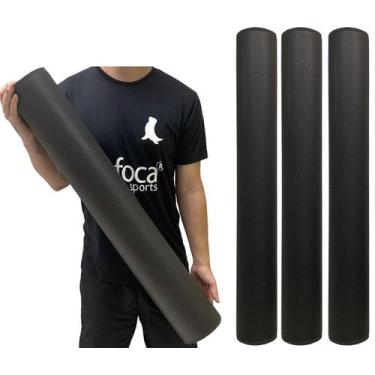 Imagem de Kit 3 Rolos Massagem Liberação Miofascial 90x12cm Preto DF1063 Dafoca 