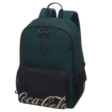 Imagem de Mochila Costas Adulto Juvenil Coca-Cola Premium Core Verde