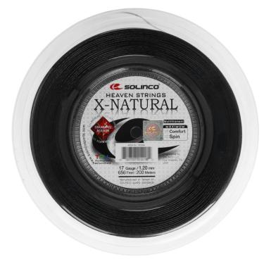 Imagem de Corda Solinco X-Natural 17L 1.20mm Preta - Rolo com 200 metros
