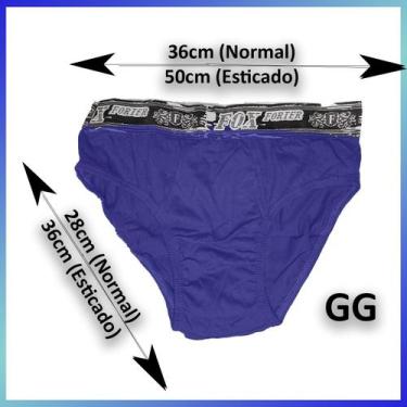 Imagem de Kit 10 Cuecas Slip Cueca Masculina 100% Algodão - Plus Size G3 G2 G1 G