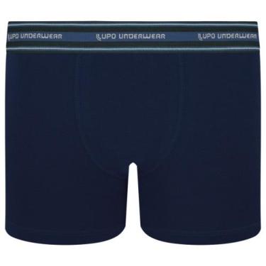 Imagem de Cueca Boxer Infantil Lupo 141-003, Azul marinho, G