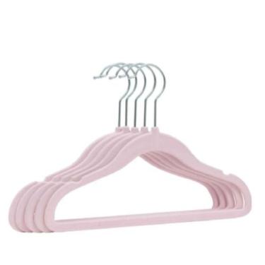 Imagem de Kit 5 cabides infantil bebê em veludo para vestidos camisas - BUBA, AZ