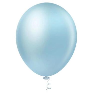 Imagem de Balão Látex Pérola 9 Azul Candy 25 Un - Pic Pic