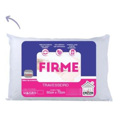Imagem de Travesseiro 50x70cm Antialergico 100% Fibra Silicone Firme - Arte Caza