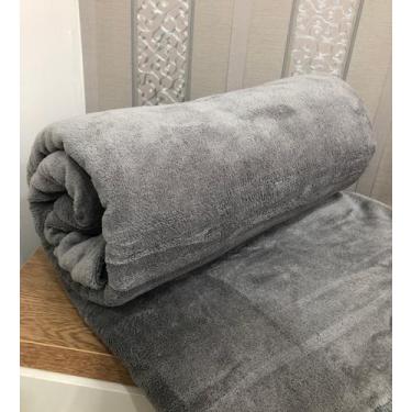 Imagem de Manta de Microfibra Antialérigca - MFF ENXOVAIS & J.F, Cinza, SOLTEIRO