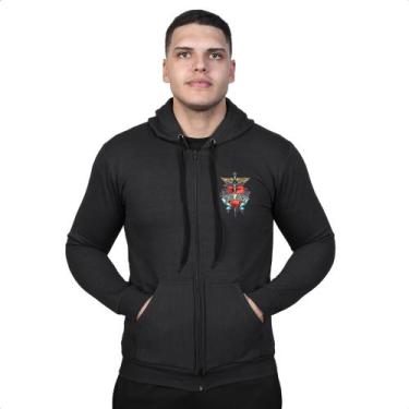 Imagem de Blusa Moletom Bon Jovi Casaco Canguru Banda De Rock - Rising Star Stor