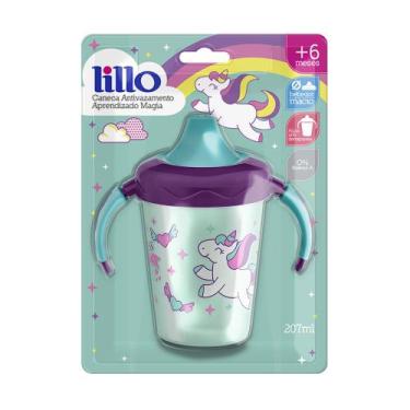 Imagem de Copo Caneca Antivazamento Aprendizado 207ml Magia Lillo, Unicórnio
