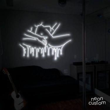Imagem de luminaria letreiro Neon Led Sexo 150x100 luminoso decoração p/ selfie 