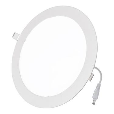 Imagem de Luminária Painel Plafon Redondo Embutir Led 12w Garantia 1 Ano - GDL