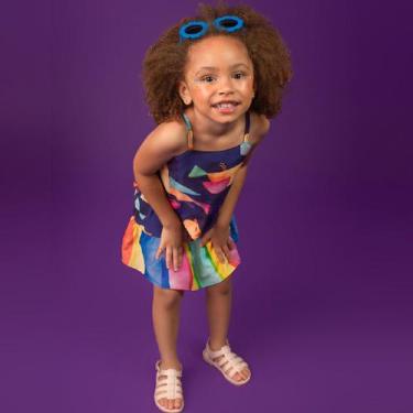 Imagem de Conjunto Bata e Saia Viscose "Pássaros" e "Arco-Íris" - Saia de Filó, 