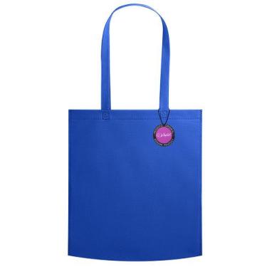 Imagem de Sacola Ecobag em TNT Premium Termo Selado 38x41cm Aid TopGet, Azul roy