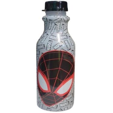 Imagem de Homem Aranha Garrafa Squeeze C/ tampa 500ml Criança Escola - Plasutil