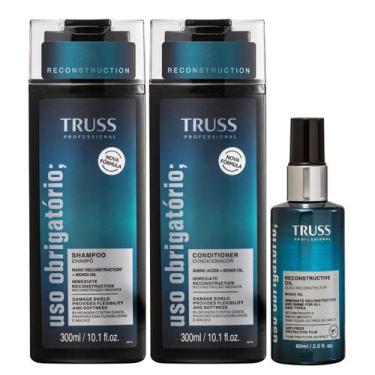 Imagem de Kit TRUSS Uso Obrigatório Shampoo 300ml + Condicionador 300ml + Óleo 6