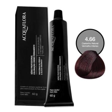 Imagem de Coloração Acquaflora 4.66 Castanho Natural Vermelho Intenso 60g