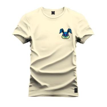 Imagem de Camiseta Unissex T-Shirt 100% Algodão Estampada Coelinho Bolado - Nexs