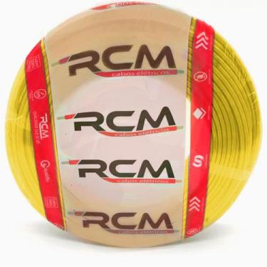 Imagem de Fio Elétrico Amarelo Cabo Flexível 1 X 1,5mm Rolo 100m - RCM CABOS ELÉ