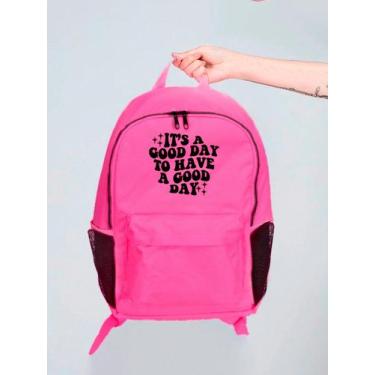 Imagem de Mochila Feminina Nylon Its a good day Estampada Personalizada Resisten