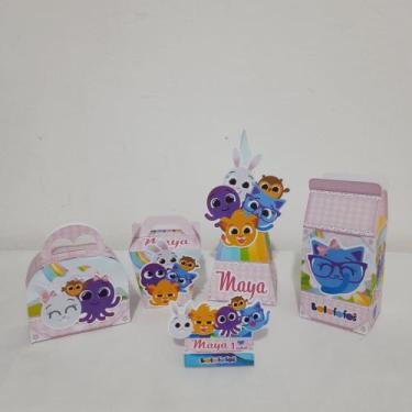 Imagem de kit 100 personalizado Bolofofo Rosa - Orvalho festa