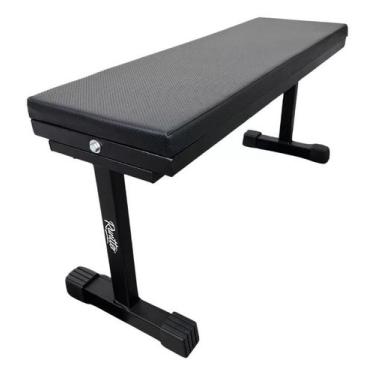 Imagem de Banco Supino Reto Ergonômico Para Musculação até 300 kg Runtter, Preto