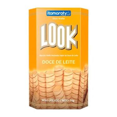 Imagem de Biscoito Wafer Recheado Sabor Doce de Leite Look Itamaraty 55g