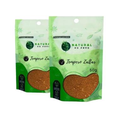 Imagem de Tempero Premium Zattar Alta Qualidade Kit 2  Pouch 50g  - Natural do P
