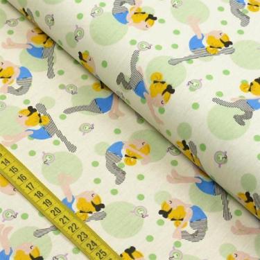 Imagem de Tecido Estampado para Patchwor - Alice No Maravilhoso Mundo by Katia C