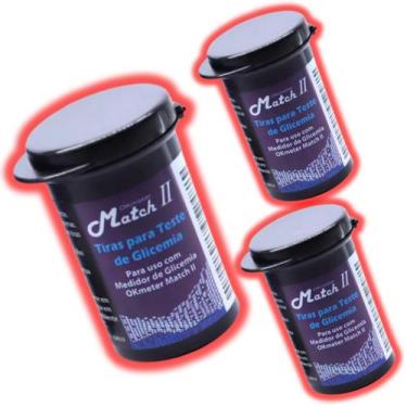 Imagem de 150 Tiras Glicose Match 2 Ok Meter Fitas Glicemia Diabetes