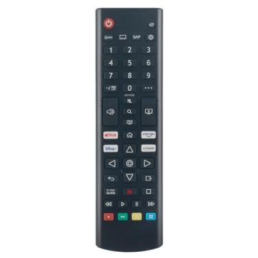 Imagem de ROLLGAN Controle remoto de substituição AKB76037601 compatível com LG Smart 4K TV 70UP7570AUD 75UP7070PUD 24LQ520S 24LQ520S-PU 24LQ520SPU 27LQ625S 27LQ615S-PU 27LQ615SPU 32LMS. 577BPUA 32LM577BZUA