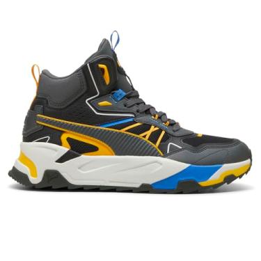 Imagem de PUMA Tênis masculino Trinity Mid Hybrid com cadarço casual - preto - tamanho 42
