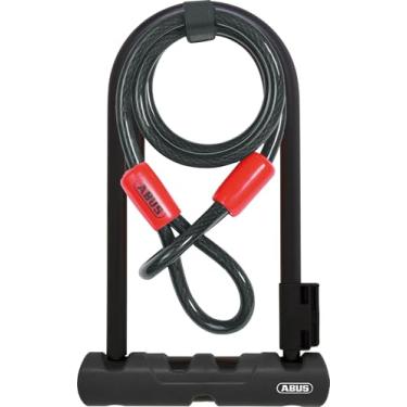 Imagem de ABUS 410 Ultra 23 cm Heavy Duty U-Lock com cabo Cobra, preto