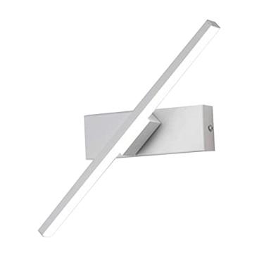Imagem de NC Luminária de arandela de parede moderna ajustável para em parede 330 ° giratória interna para casa Iluminação da sala de Quarto - Branco