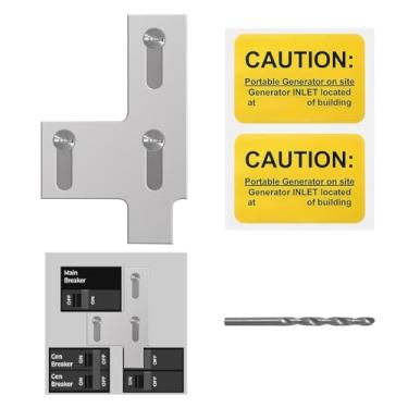 Imagem de QYZZRS Kit de Intertravamento de Gerador Compatível com Painel Siemens de 200 A Ou Painel Murray de 200 A, Espaçamento de 3/4 A 1-1/8" Entre Disjuntor Principal E de Derivação, Kit de Intertravamento