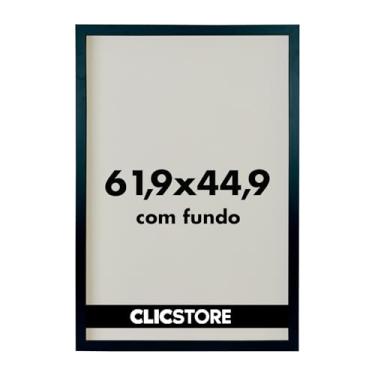 Imagem de Moldura Decorativa 44,9x61,9 cm Quebra Cabeça Grow Puzzle 1000 peças Quadro Pôster Painel p/Parede Escritório s/Vidro (Preto)