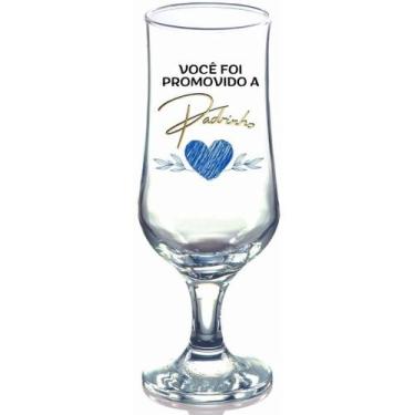 Imagem de 01 Taça Convite Padrinhos Casamento Batizado Batismo Lembrancinha Dind