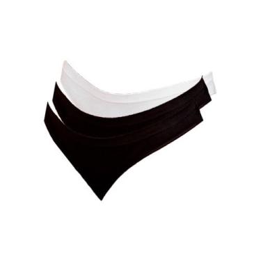 Imagem de Kit com 3 Calcinhas Biquíni Hope S35220 Colorido, Preto, G