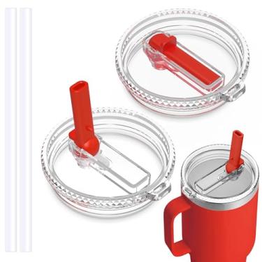 Imagem de HAILIWEI Tampa de canudo à prova de vazamento de 850 g para YETI, tampa de copo para copo Yeti Rambler 30/907.2 g, caneca de canudo de 26/35/1,190 g e Hydro Flask copo de viagem de 32/1,134 g, tampa