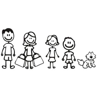 Imagem de 5 adesivos de carro gato preto, adesivo de carro de família, adesivo de lobo, arte de palavras, decoração de carro, adesivo DIY preto