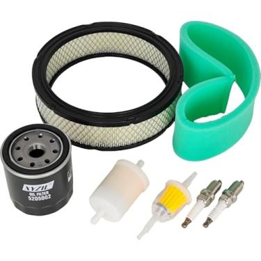 Imagem de XYZIL Kit de filtro de ajuste compatível com motor a gás Onan P-216 P-218 P-220 compatível com o soldador Miller Hobart 1402628 1401496 1220645 R42LTS BF833K2 149-22061-01 vela incandescente do filtro
