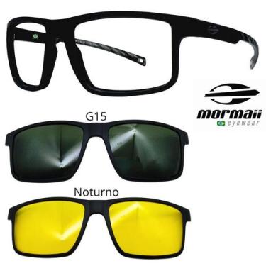 Imagem de Armação de Grau Mormaii 6127 Swap 5 ACJ com 2 Clipons, Cinza, Noturno