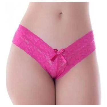 Imagem de Kit 5 Tanga Calcinha renda Meio Caleçon Fio. Tam. Único - Star Gold St